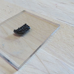 Transparenter Positionierblock