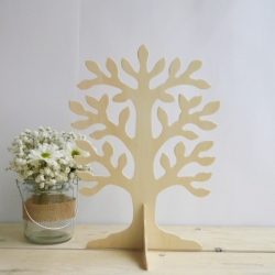 Arbol mesa firmas madera, 29 cm