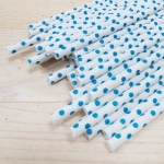 50 Pajitas puntos azules