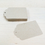 Etiquetas Kraft 7 cm, 25 uds