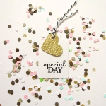 Etiketten Special day Gold, 4.5 cm