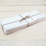 Bolsas de papel blanco, 24 x 10 x 6 cm, 20 uds