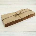 Bolsas de papel Kraft, 24 x 10 x 6 cm, 20 uds
