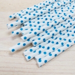 25 Pajitas puntos azules