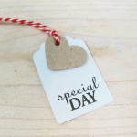 Etiketten Special day Kraft, 4.5 cm