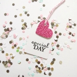 Etiketten Special day Pink, 4.5 cm