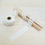 Cinta blonda de papel, autoadhesiva 1.4 cm, Ondas