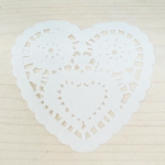 Blondas de papel blanco, corazn