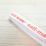 Cinta, self-made, blanco / naranja neón Cinta, self-made, blanco / naranja neón