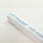 Cinta, self-made, crudo / gris