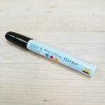 Rotulador permanente cristal / porcelana, negro Rotulador permanente cristal / porcelana, negro