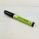 Rotulador permanente textil, negro