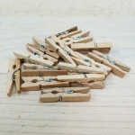Pinzas de madera mini, natural Pinzas de madera mini, natural