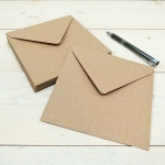 Sobre Kraft, 15.5 x 15.5 cm, 25 uds Sobre Kraft, 15.5 x 15.5 cm, 25 uds
