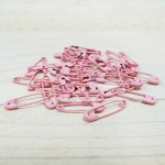Mini safety pins, pink