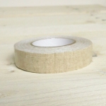 Fabric tape, cinta adhesiva de tela, lino liso beige