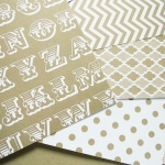 Scrapbooking cardboard set, Look Kraft