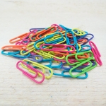 Paper clips, neon