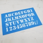 Plantilla Stencil, alfabeto Vintage