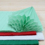 Papel nido de abeja, verde menta Papel nido de abeja, verde menta