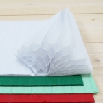 Papel nido de abeja, blanco