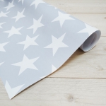 Papel de envolver, estrellas gris, 1 hoja Papel de envolver, estrellas gris, 1 hoja