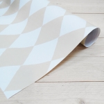 Geschenkpapier, Rhombus beige, 1 Blatt