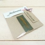 Sello sin montura, handmade