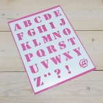 Plantilla Stencil, alfabeto Vintage, pequea