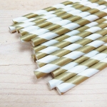 24 Pajitas espiral oro 24 Pajitas espiral oro