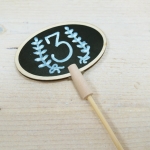 Pizarrita decorativa con palito, valo