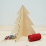 Abeto Navidad de madera, grande Abeto Navidad de madera, grande