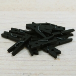 Pinzas de madera mini, negras