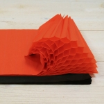 Papel nido de abeja, naranja