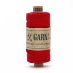 Baker's twine fino 45m - 1.0mm, Natural lino, rojo