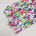 30 Pajitas floreadas
