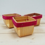 Holzkrbchen Set