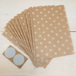 Papiertten Kraft, Punkte & Aufkleber