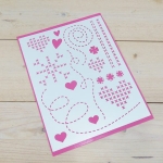 Plantilla Stencil, Motivos punto de cruz