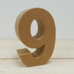Nmero papel mach 18 cm, 9