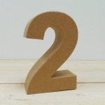 Nmero papel mach 18 cm, 2