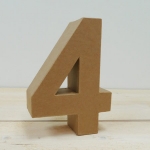 Nmero papel mach 18 cm, 4