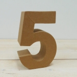 Nmero papel mach 18 cm, 5