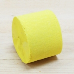 Crepepapier Rolle, hellgelb