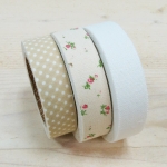 Trio Fabric tape, selbstklebendes Stoffband, Tiny
