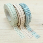 Masking tape, 3 Rollen, Kariert, 10m