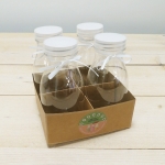 Set Botellitas leche de plstico