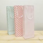 Bolsas regalo para botellas, 37 x 12 cm, 3 uds