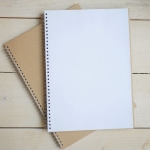 Album espiral Kraft vertical, 30 x 21.5 cm