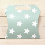 Cajita asa estrella mint, 20 x 20 cm